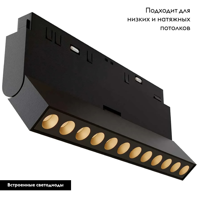 Трековый светодиодный светильник Maytoni Technical Points rot TR033-2-12W3K-B