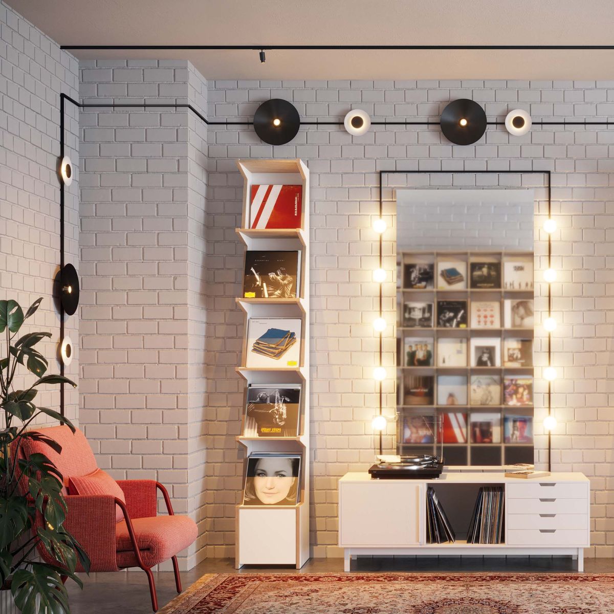 Трековый магнитный светильник Arlight MAG-MICROCOSM-VINYL-R170-7W Warm3000 (BK, 150 deg, 24V) (IP20 Металл) 051782