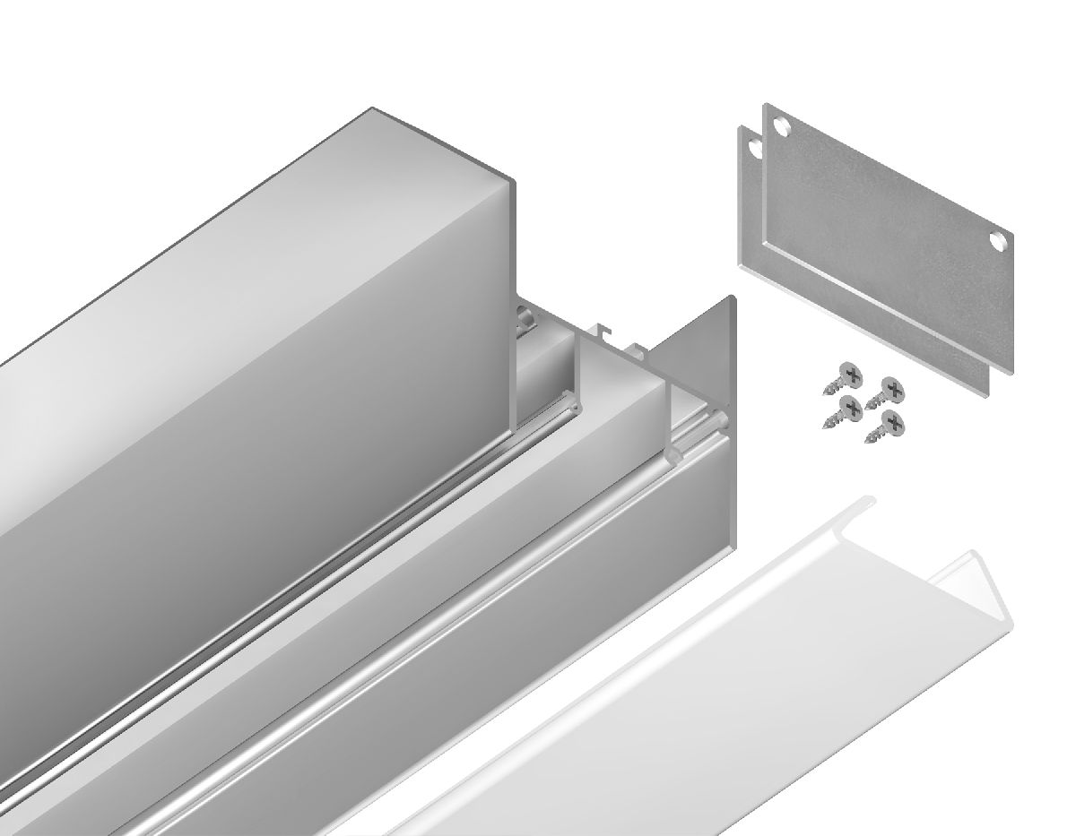 Алюминиевый профиль Ambrella Light Alum Profile GP4050AL