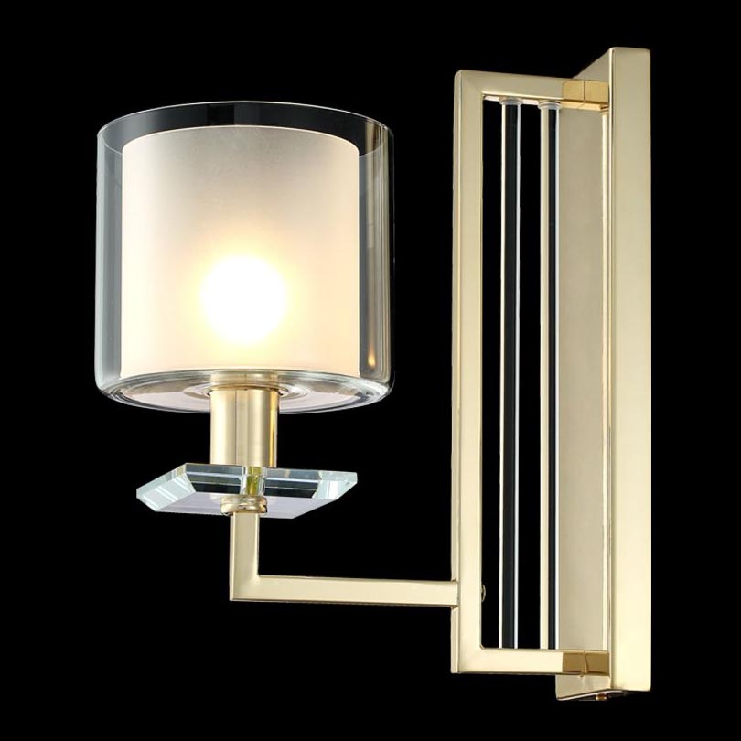 Бра на штанге Crystal Lux Nicolas AP1 Gold/White