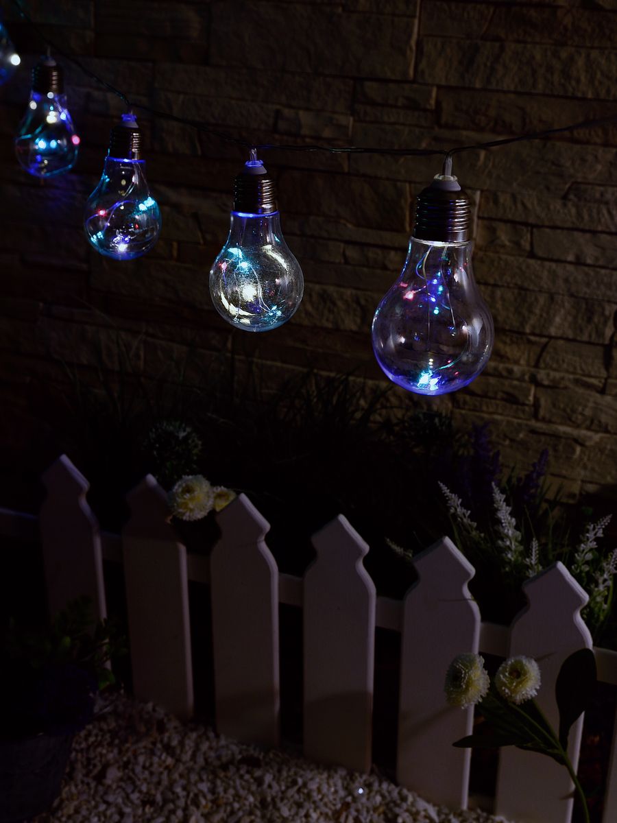 Гирлянда на солнечных батареях 400см разноцветная (UL-00003332) Uniel Лампочки USL-S-126/PT4000 Bulbs