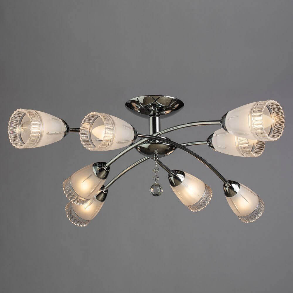 Потолочная люстра белая Arte Lamp Giulia A6198PL-8CC