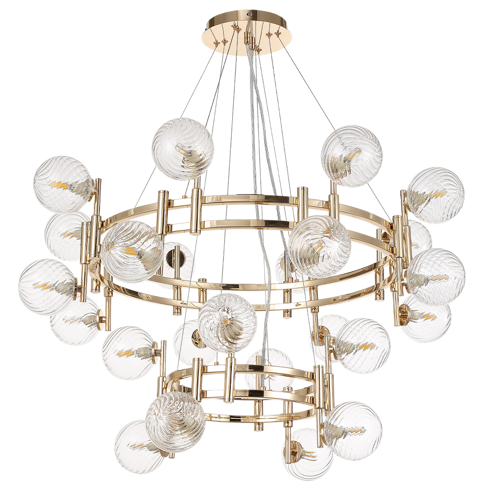 Подвесная люстра Crystal Lux LUXURY SP16+8 GOLD