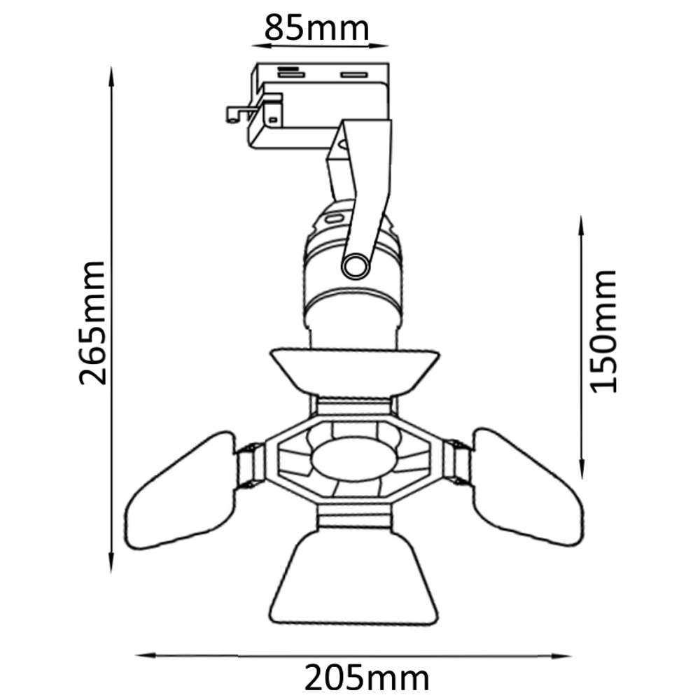 Трековый светильник Crystal Lux CLT 0.31 003 CLT 0.31 003 BL
