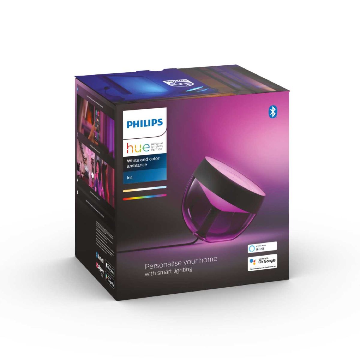 Умная настольная лампа Philips Hue Iris gen4 EU/UK black 929002376201