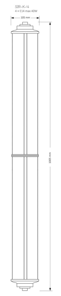 Настенный светильник Kutek Mood Siri SIR-K-4(ZM)