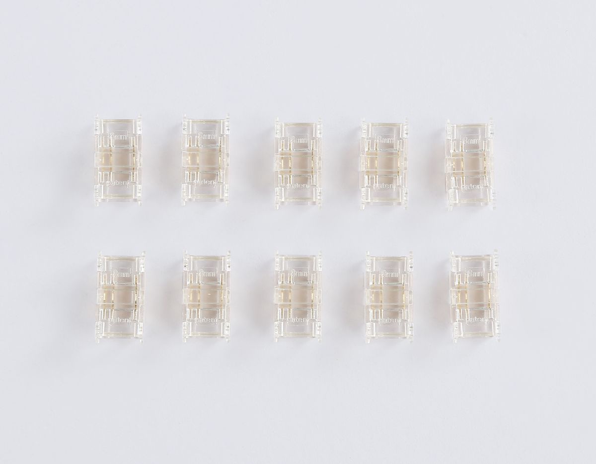 Соединитель прямой Ambrella Light Illumination COB CCT 12/24V для лент 8mm (3 конт.) (10шт. в комплекте) GS6366