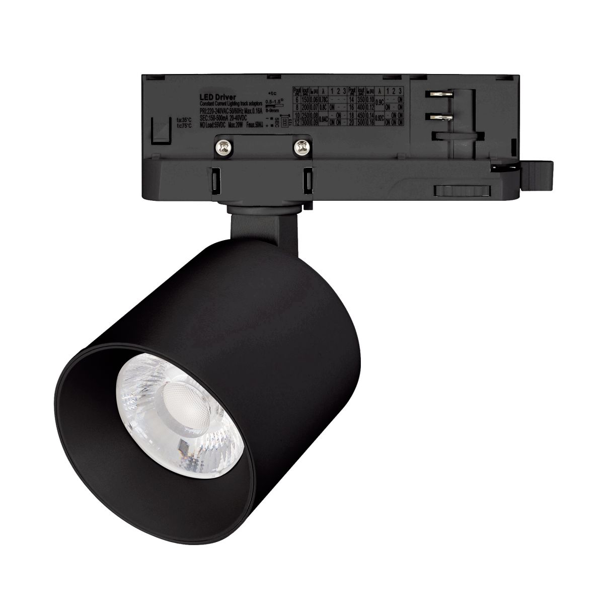 Трековый трехфазный светильник Arlight LGD-DYKE-4TR-R75-16W Day4000 (BK, 38 deg, 230V, TRIAC) (IP20 Металл) 058785
