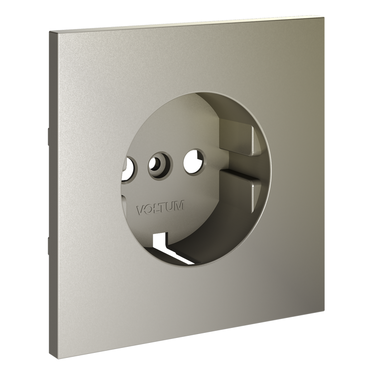 Накладка для розетки с заземлением Voltum S70 (шелк) VLS000604