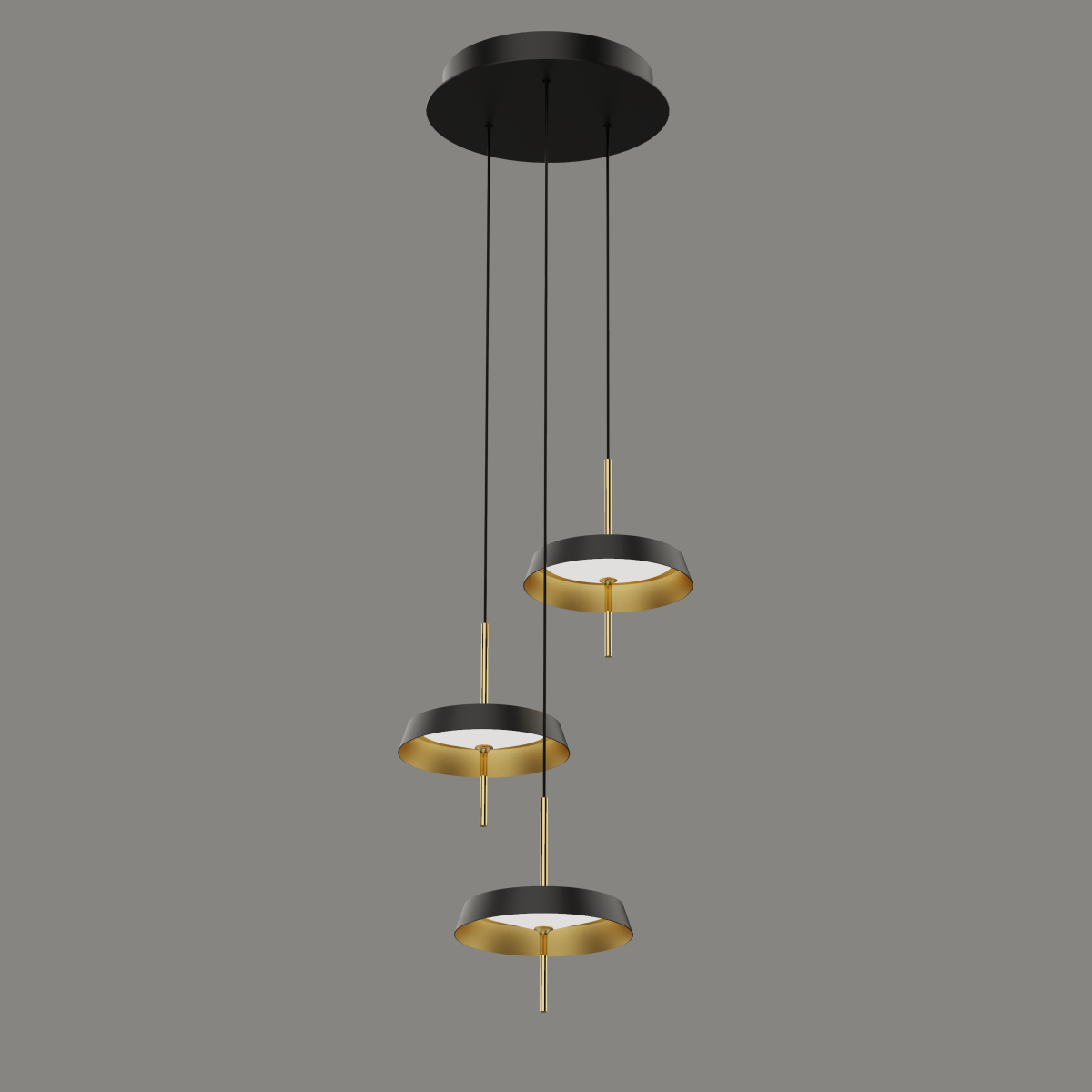 Подвесной светильник DeLight Collection MD18001061-3B black/gold