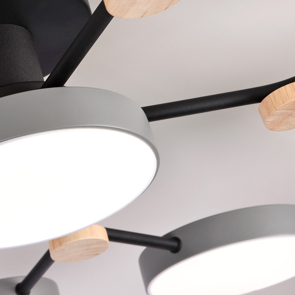 Потолочная люстра Сканди LED4U L3201-780 GR