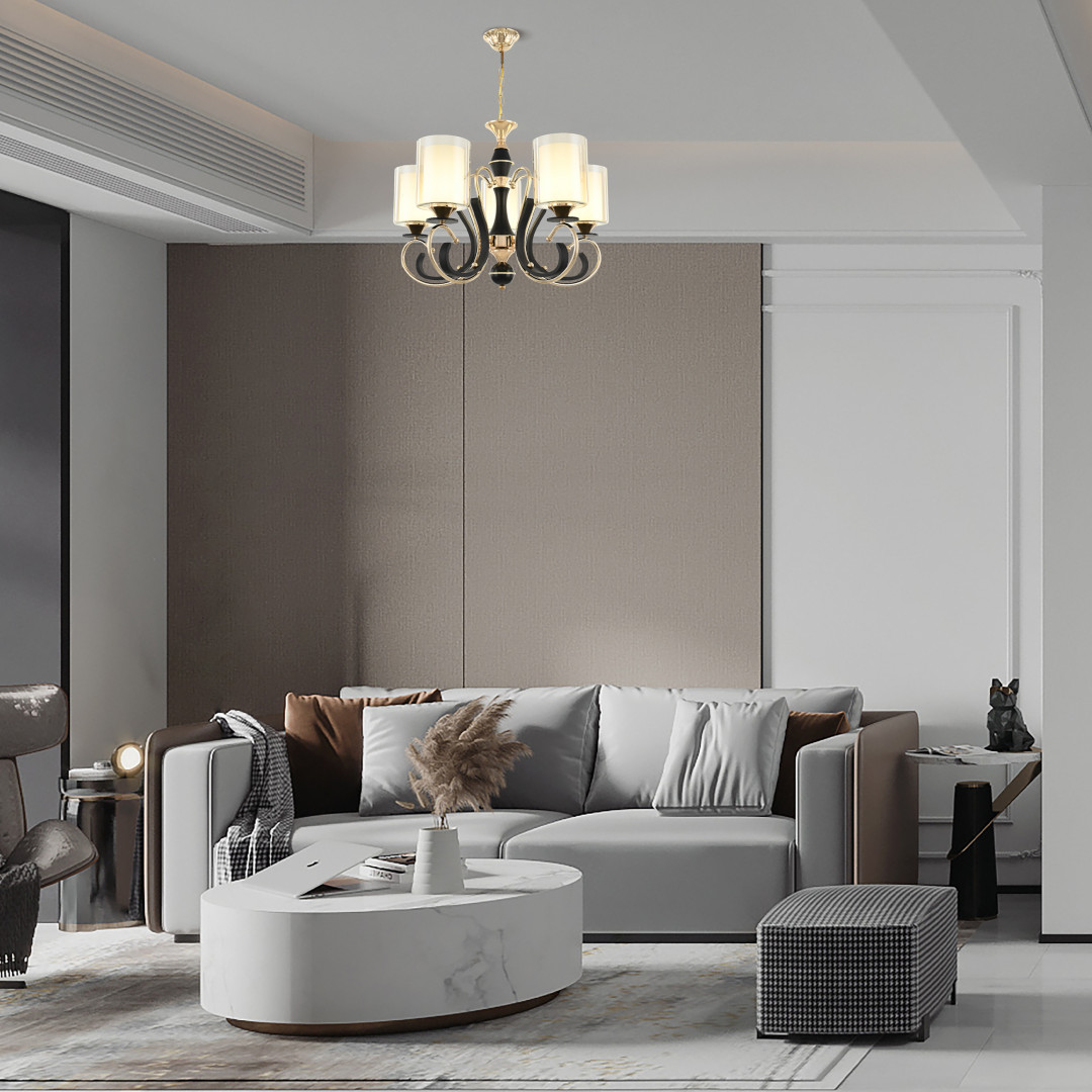 Подвесная люстра Arte Milano Florentia 302237/5 Bk/Gd УЦ