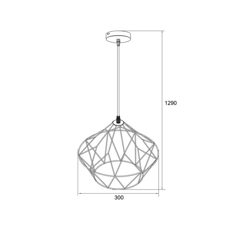 Подвесная люстра  Zumaline ATOM HP1799-30-BL