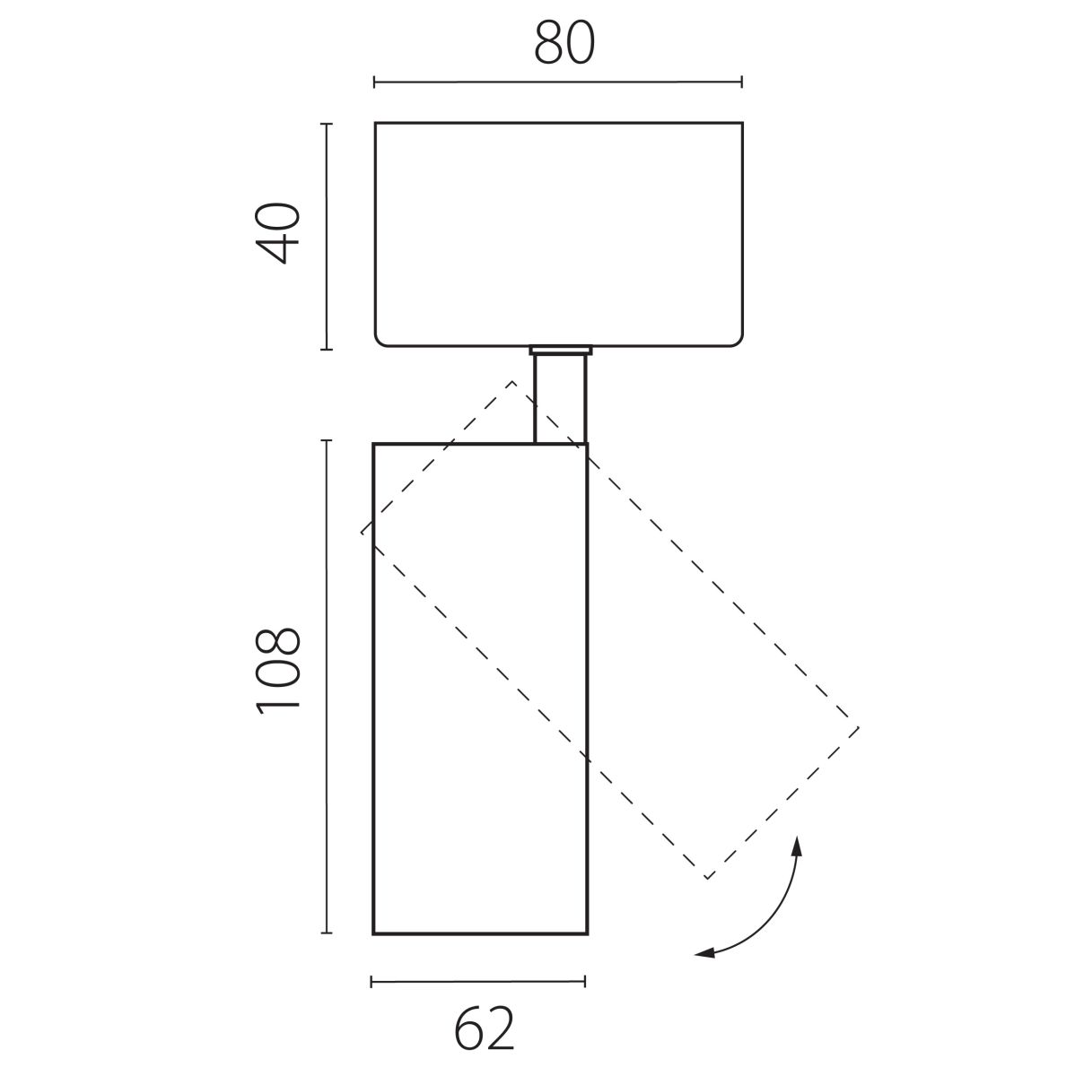 Накладной светильник Lightstar Alta Base A5147SO