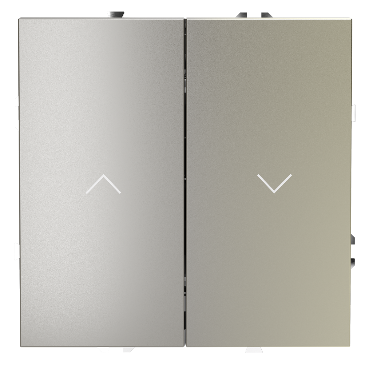 Выключатель встраиваемый Voltum S70 для жалюзи 10А, (шелк) VLS020704