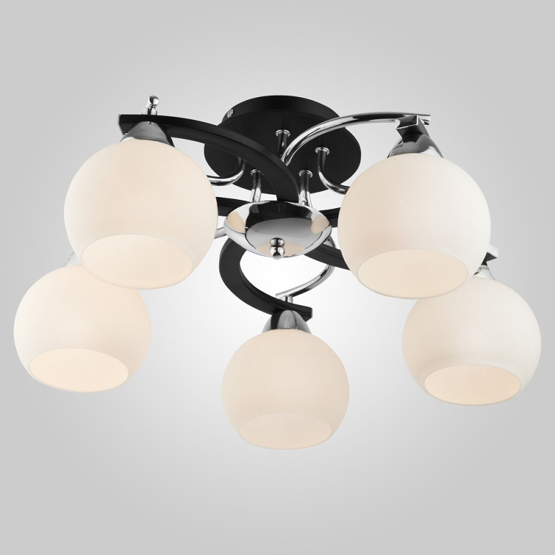 Потолочный светильник Eurosvet 9654/5 хром/черный 00000065865