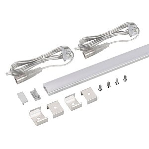 Набор для светодиодной подсветки Arlight ARL-KIT-SLIM-FC 24V Day4000 (14 W/m, IP20, 2m) (Алюминий+пластик) 053437